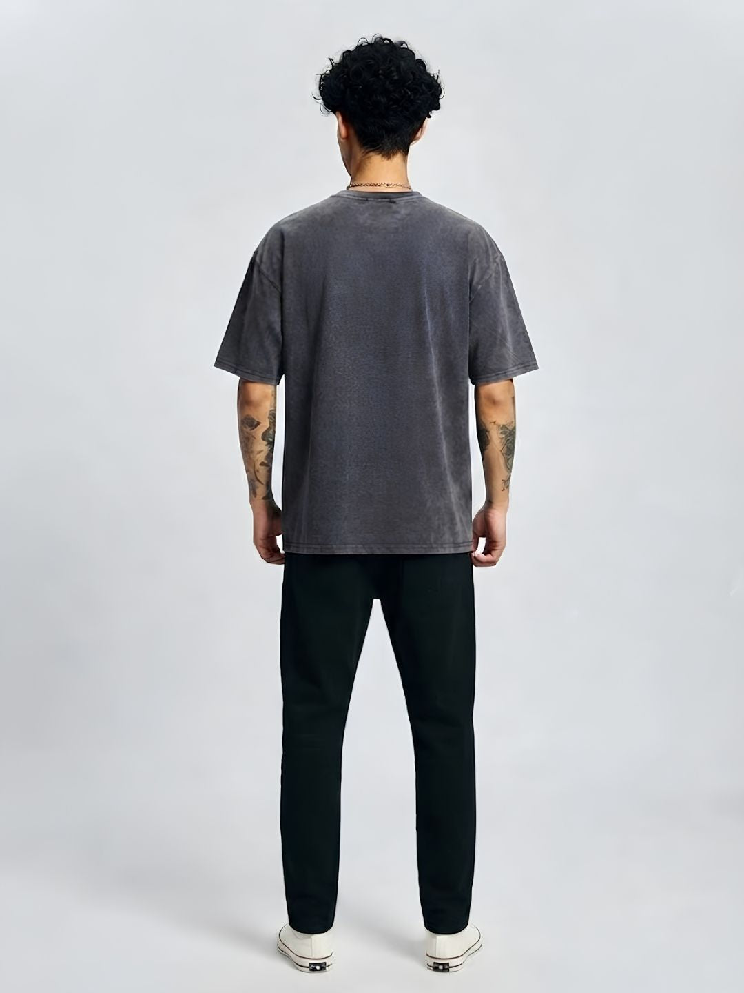 Men Premium Retro Wash Oversized Terry T-shirt