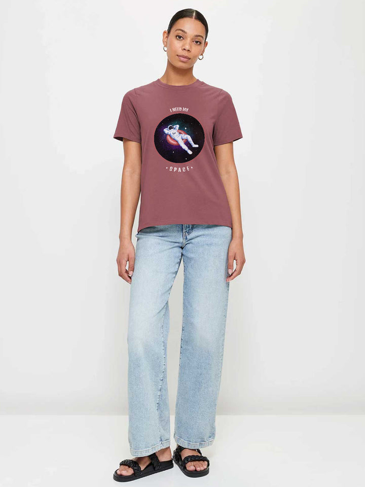 I Need My Space Women Half Sleeve T-Shirt