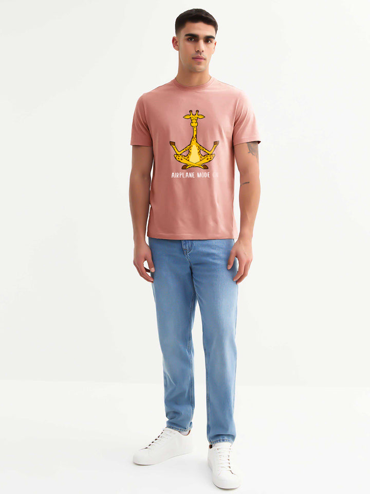 Airplane mode on Men Half Sleeve T-Shirt