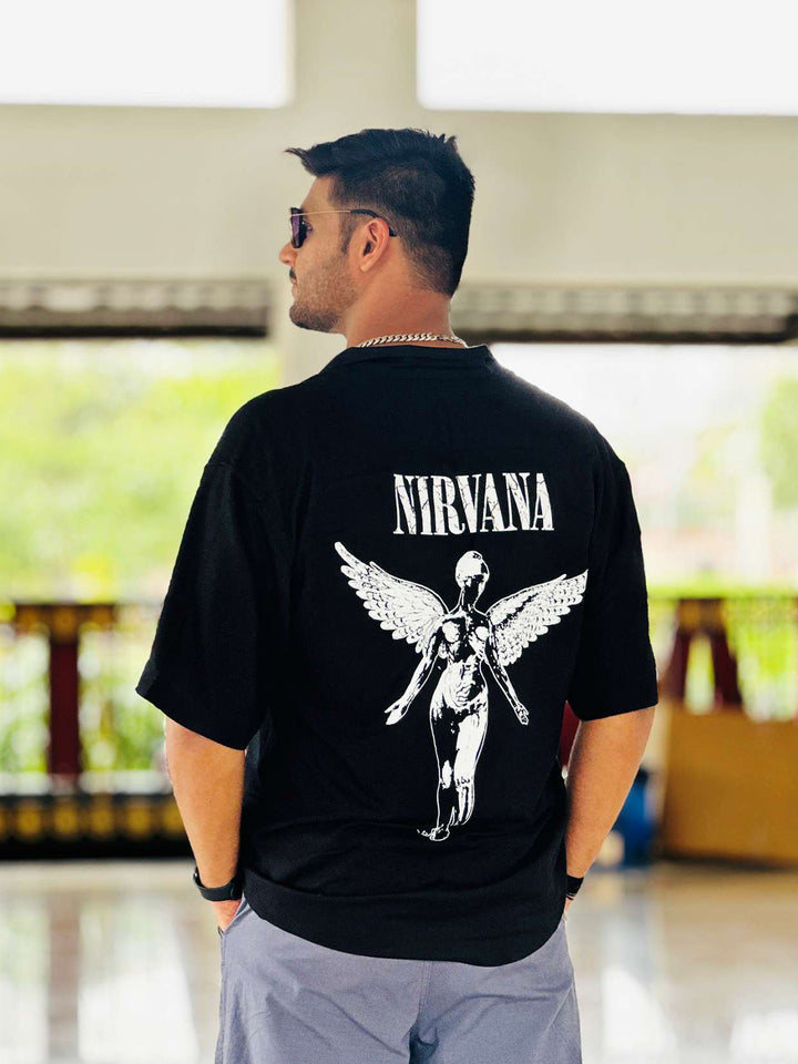 Utero Nirvana Mens Fluidic Oversized Shirt