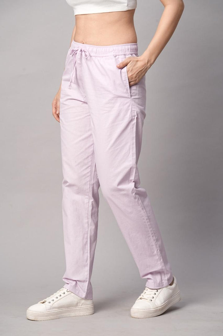 Cotton Pant for Women - Violet