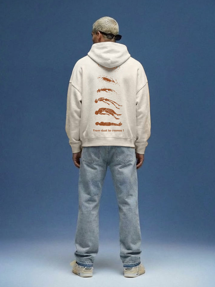 COSMIC SOUL Men Drop Shoulder Premium Terry Hoodie