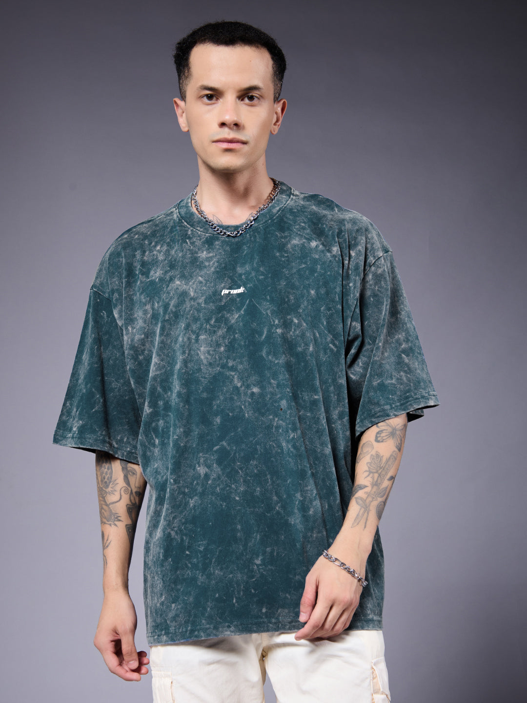 PREDATOR Men Retro Wash Oversized T-Shirt