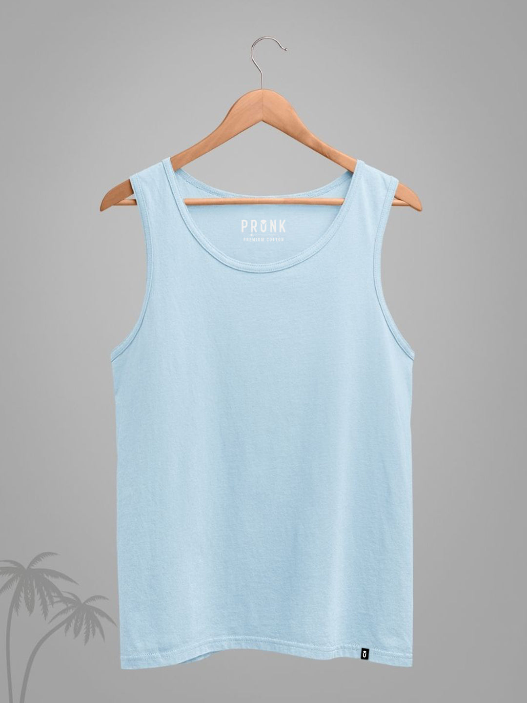 Solid Men Vest - Sky