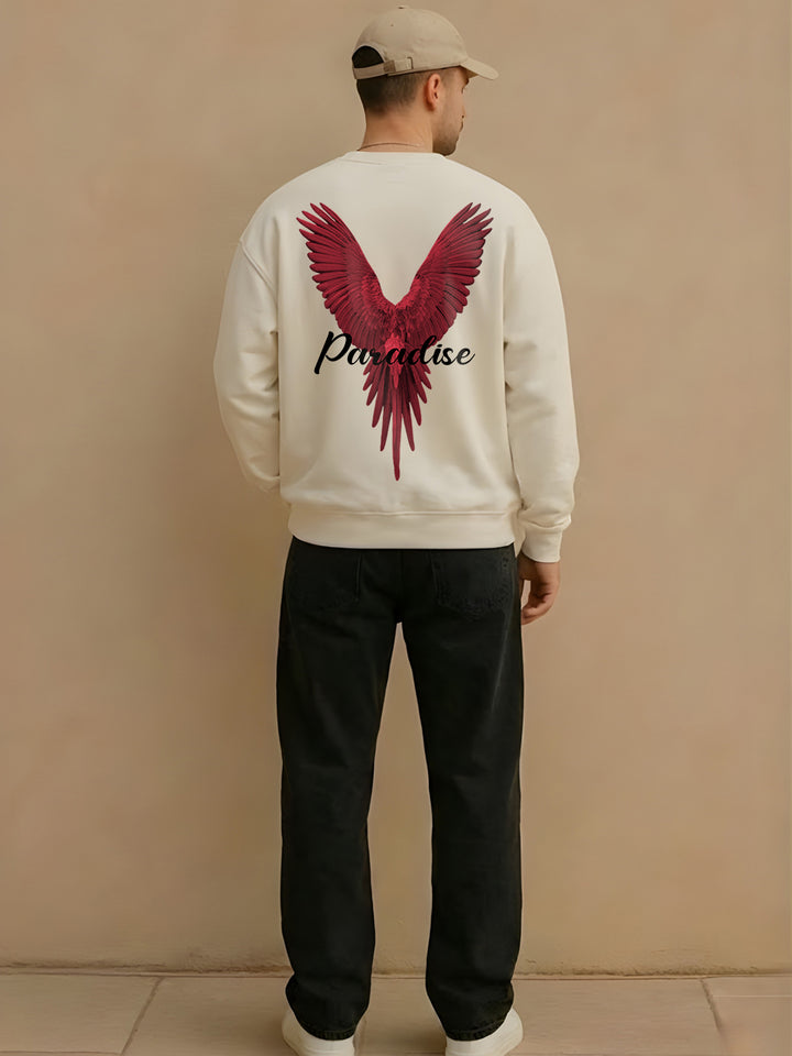 ⁠Paradise Men Drop Shoulder Premium Terry Sweatshirt