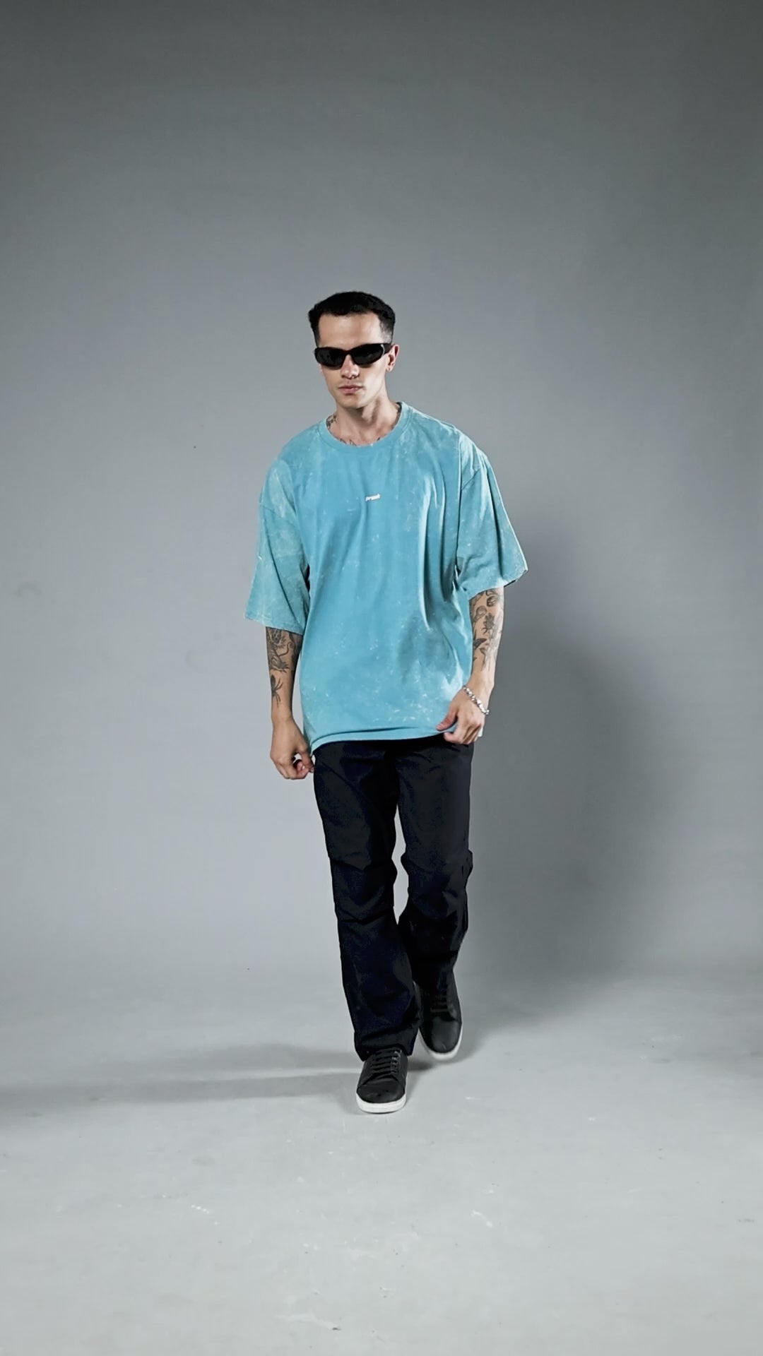 Men Retro Washed Oversized T-Shirt