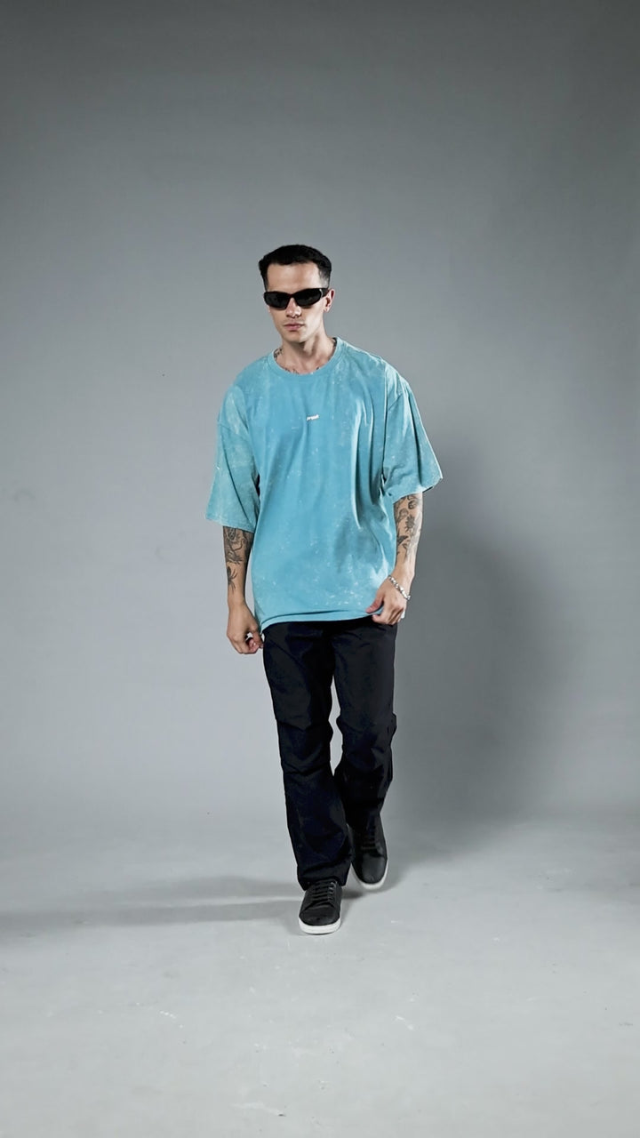 Men Retro Washed Oversized T-Shirt