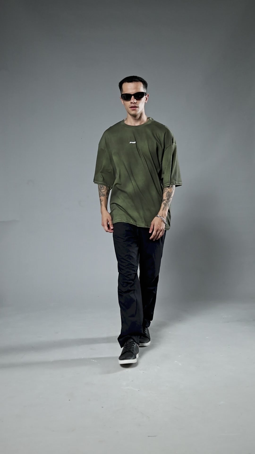 Men Retro Washed Oversized T-Shirt