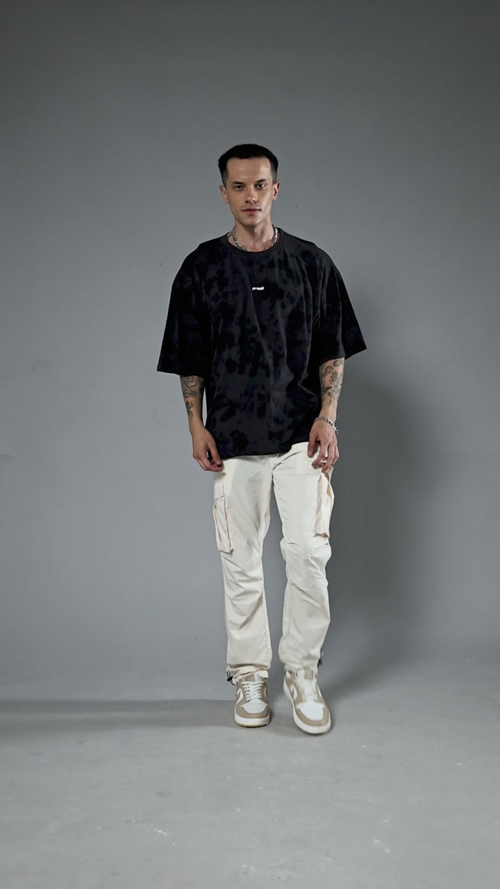 Men Retro Washed Oversized T-Shirt