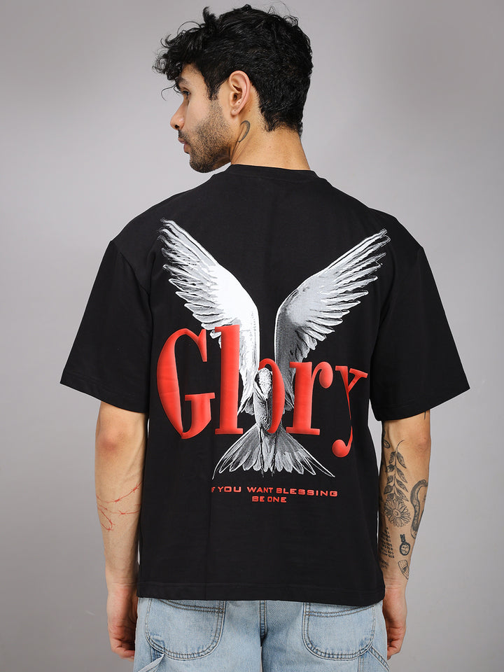 Glory Puff Printed Men Oversized Terry T-shirt