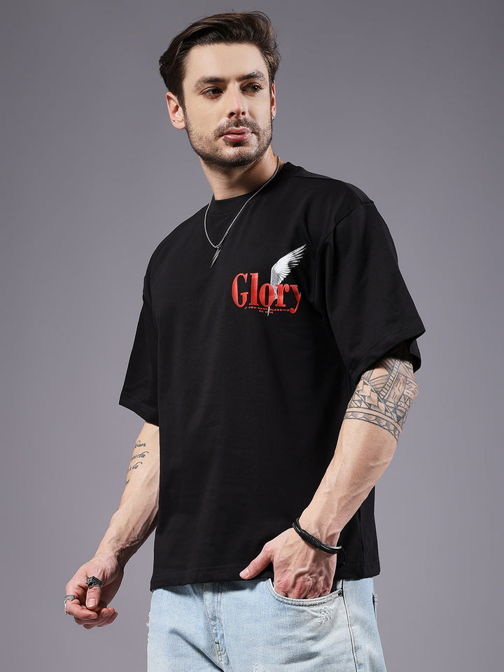 Glory Puff Printed Men Oversized Terry T-shirt