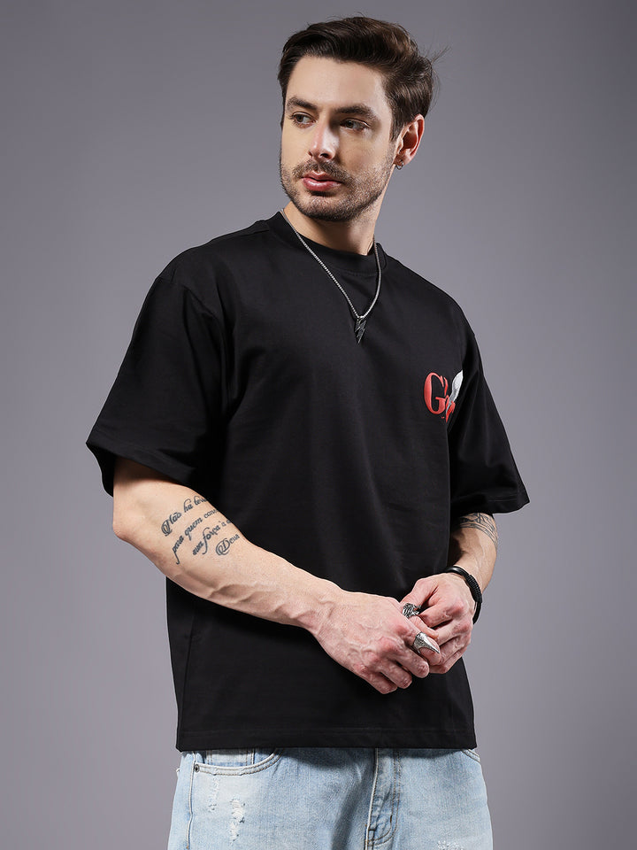 Glory Puff Printed Men Oversized Terry T-shirt