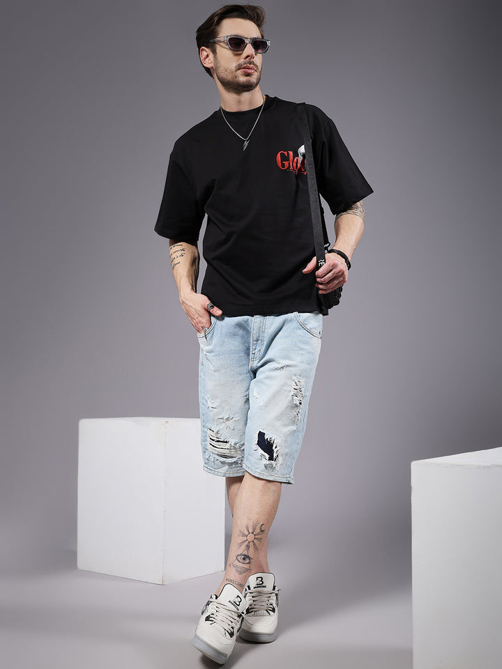 Glory Puff Printed Men Oversized Terry T-shirt