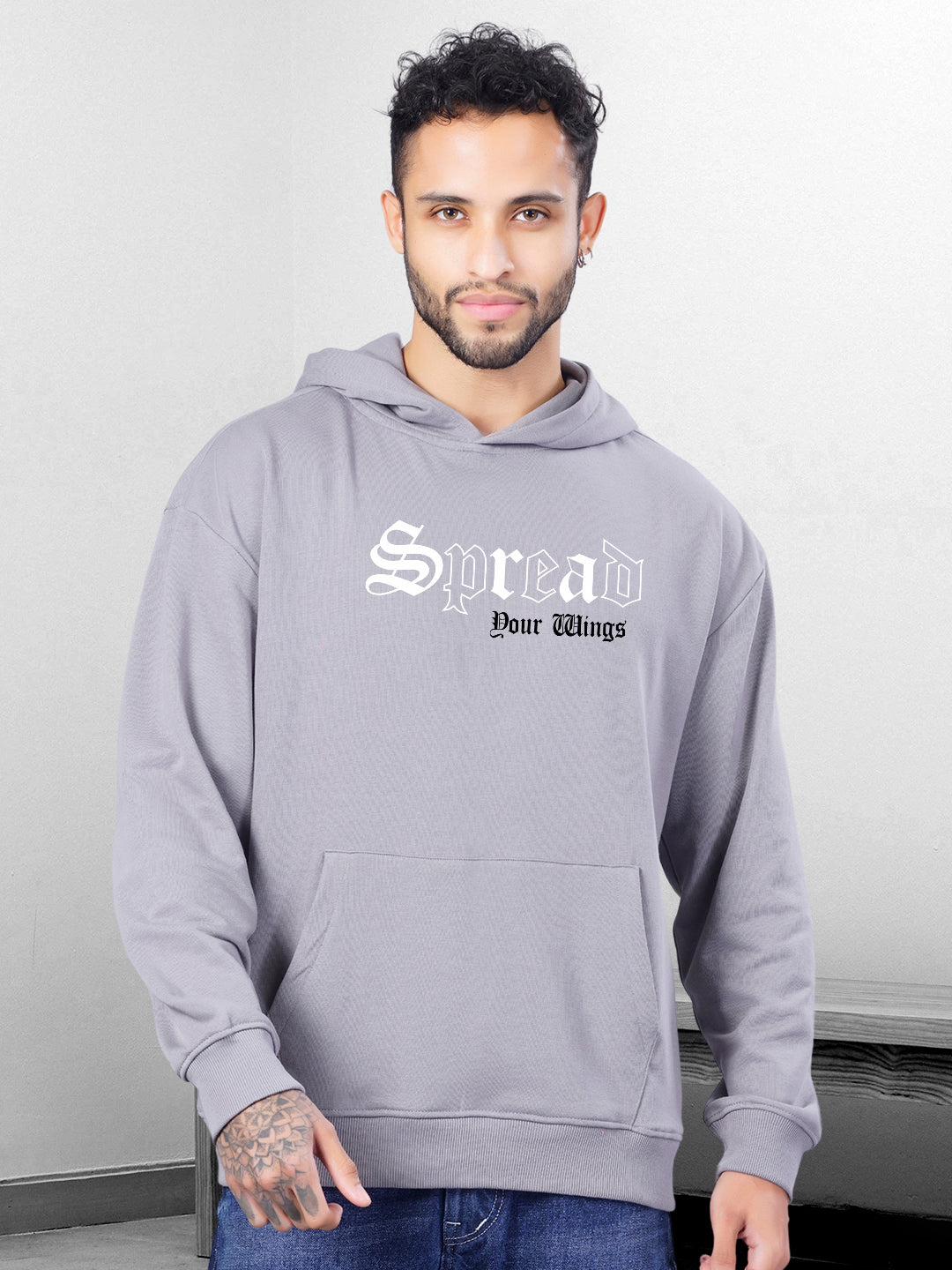 Spread Men Drop Shoulder Premium Terry Hoodie | FLASH SALE