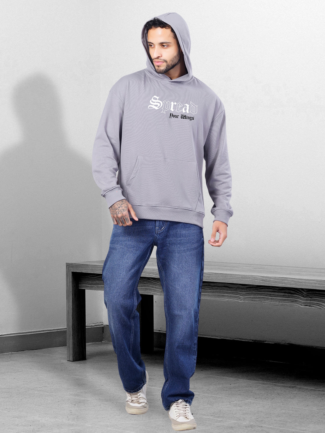 Spread Men Drop Shoulder Premium Terry Hoodie