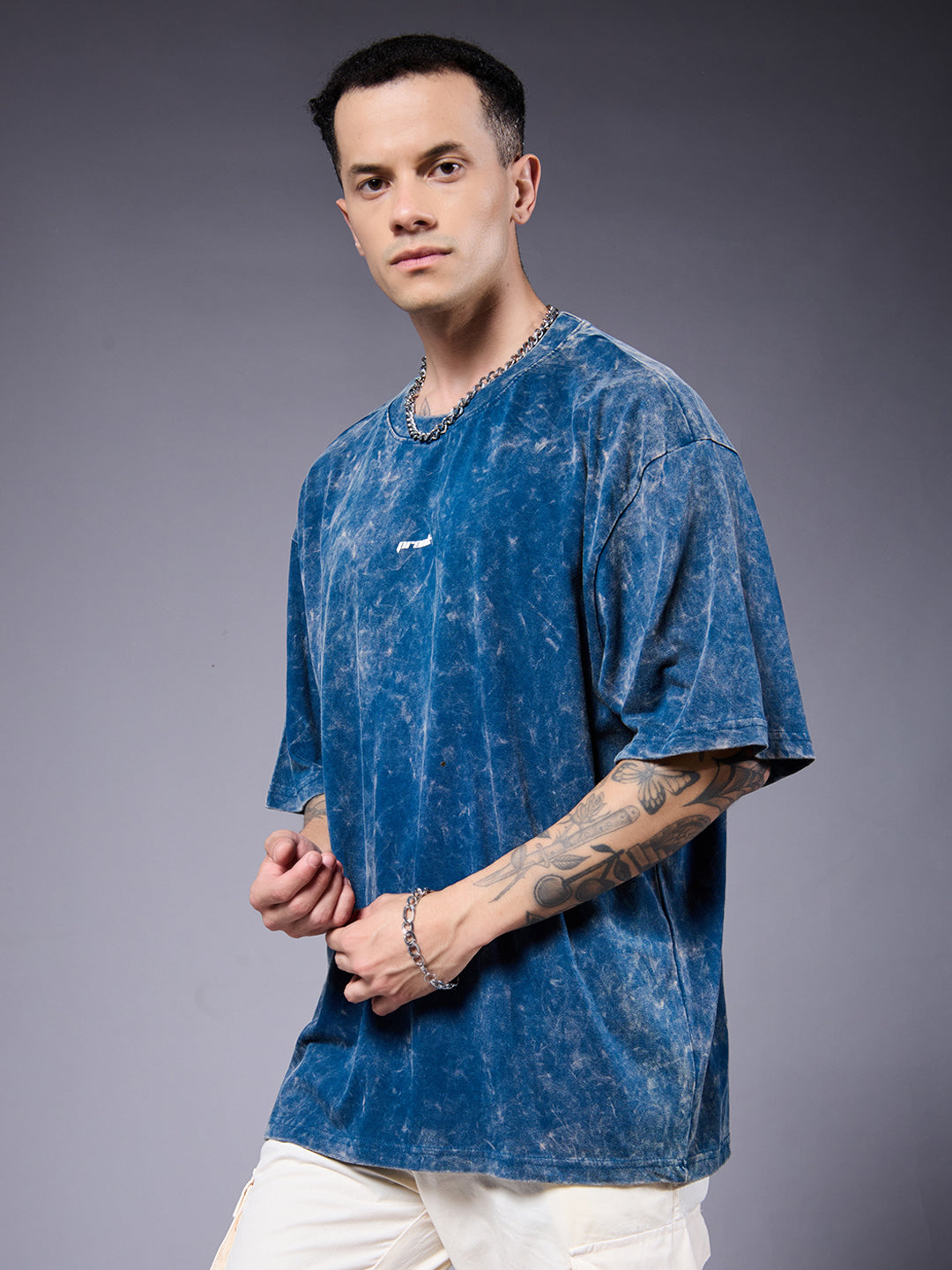 PREDATOR Men Retro Wash Oversized Fit T-Shirt