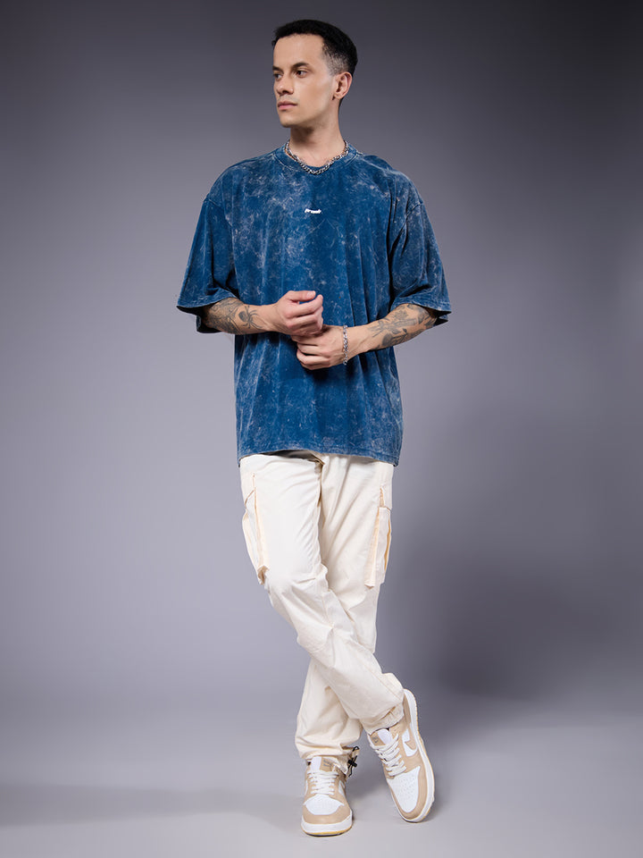 PREDATOR Men Retro Wash Oversized Fit T-Shirt