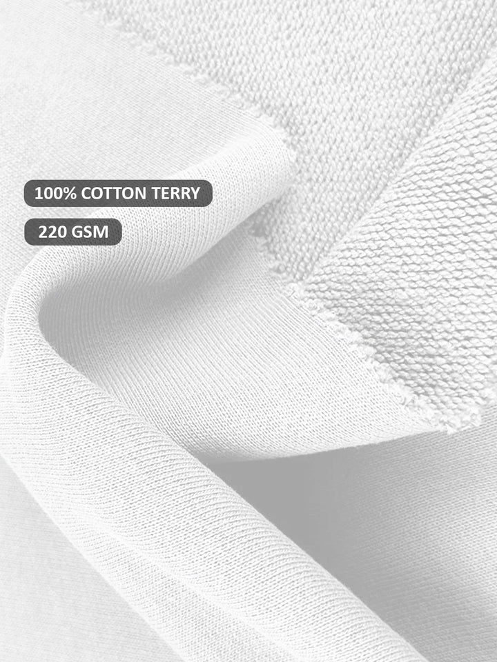 MANIFESTING ERA Women Oversized Terry Graphic T-Shirt