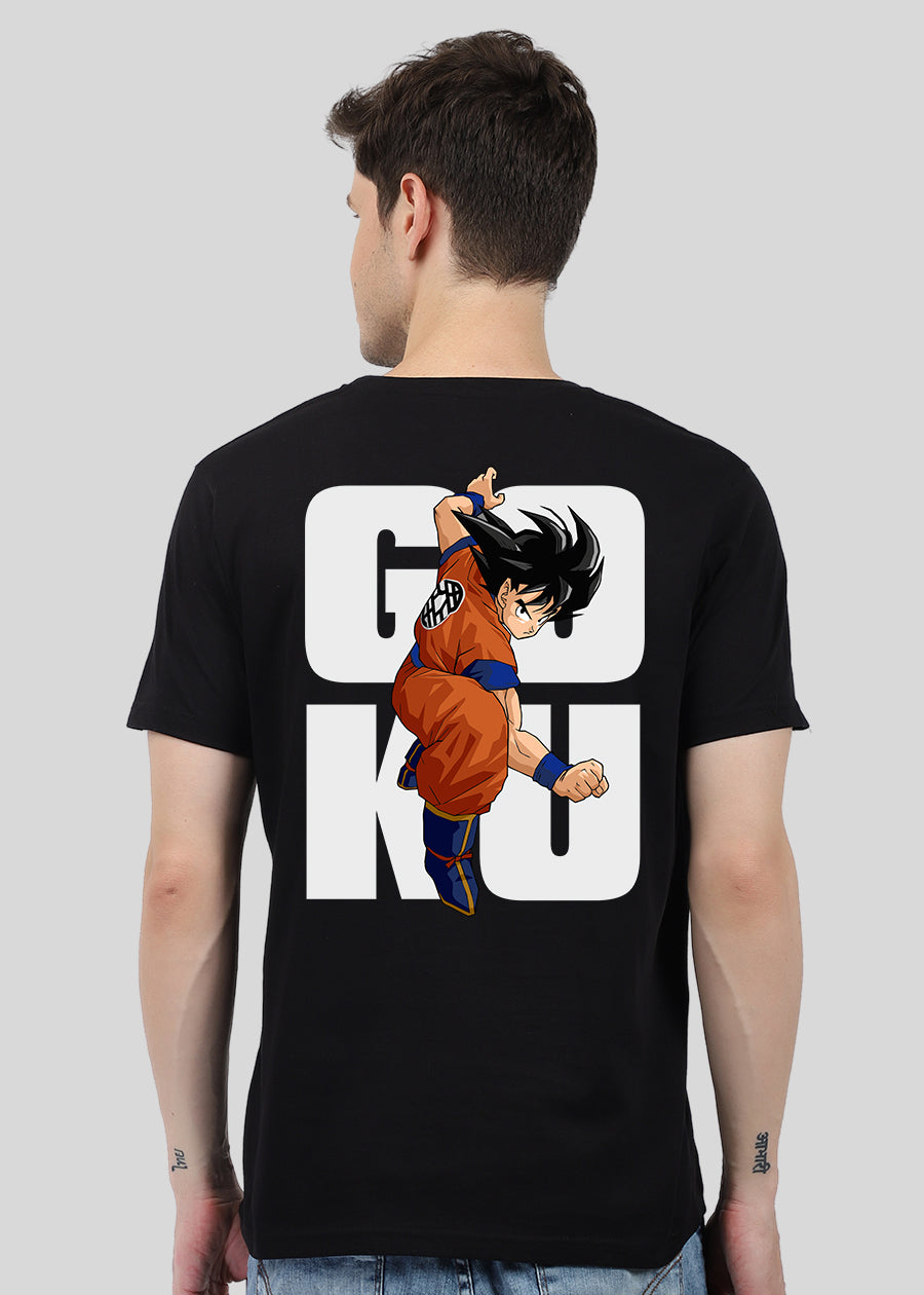 Goku back Men Half Sleeve T-Shirt