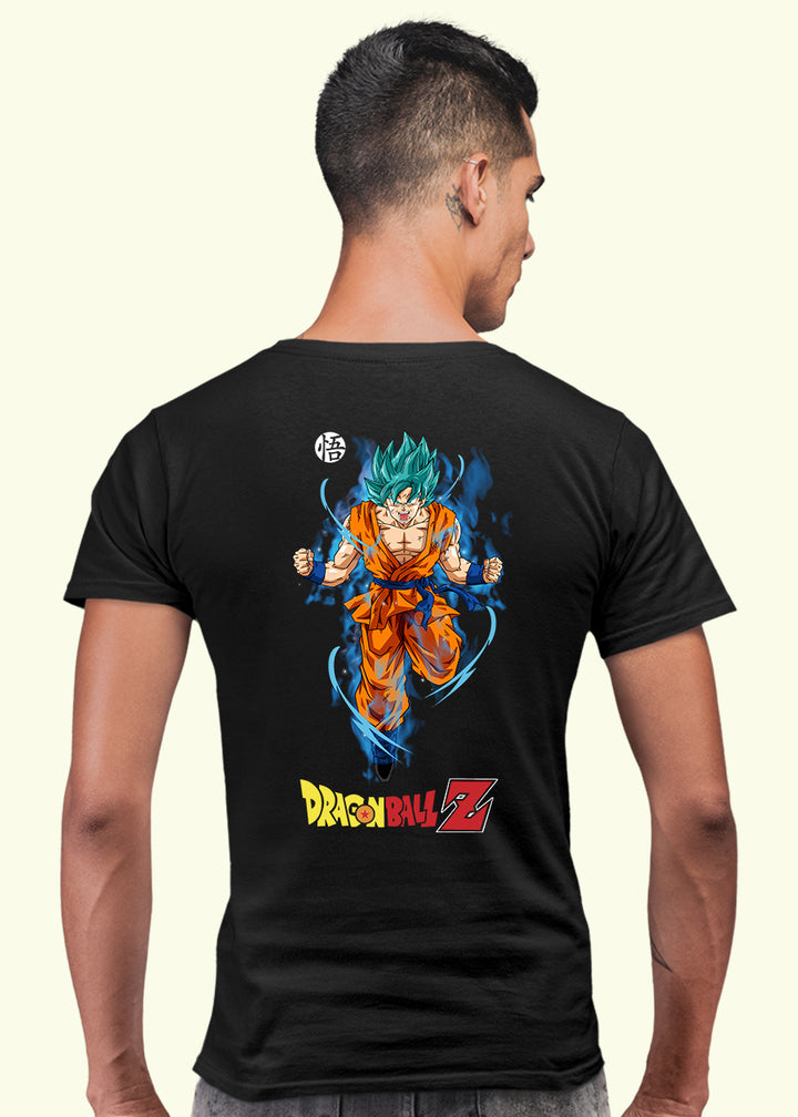 Dragon Ball-Z Men Regular Fit Black Half Sleeve T-Shirt