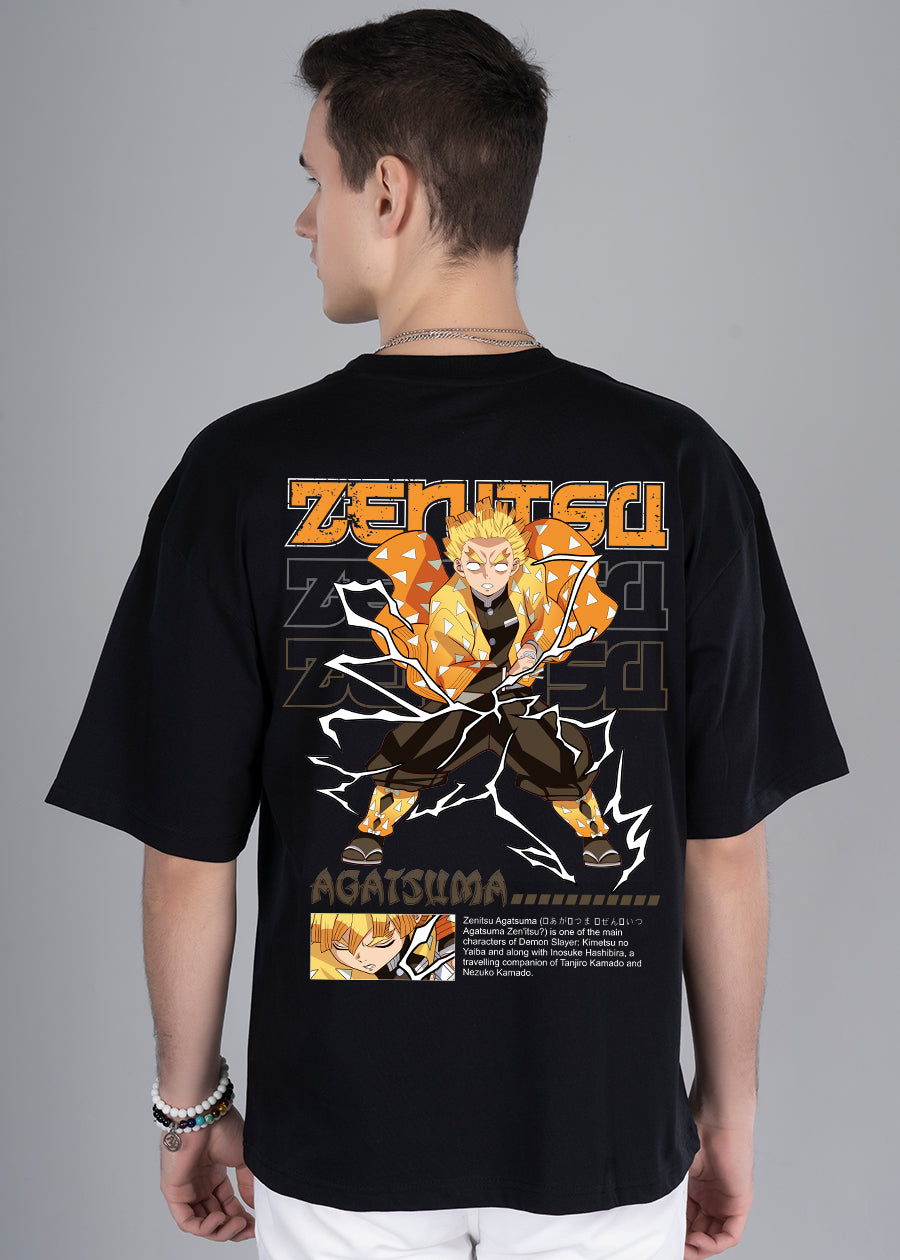 Zenitsu Men Oversized Printed T-Shirt