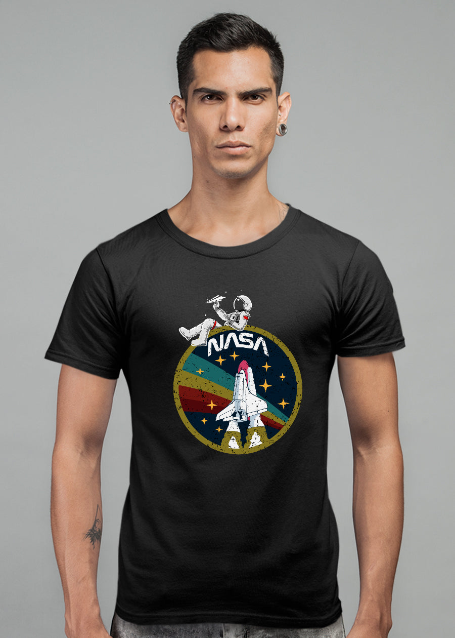 NASA Men Half Sleeve T-Shirt