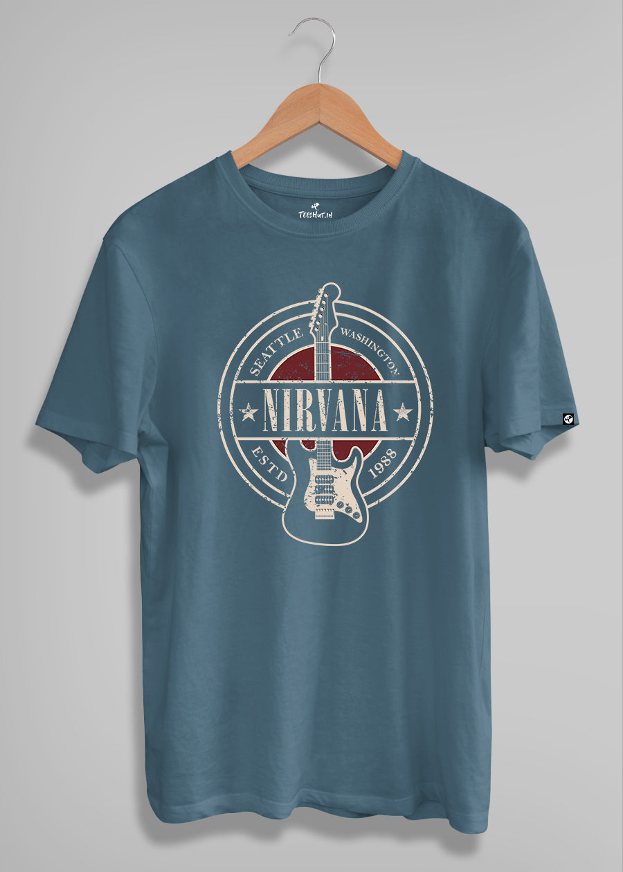 Nirvana Guitar Men Half Sleeve T-Shirt