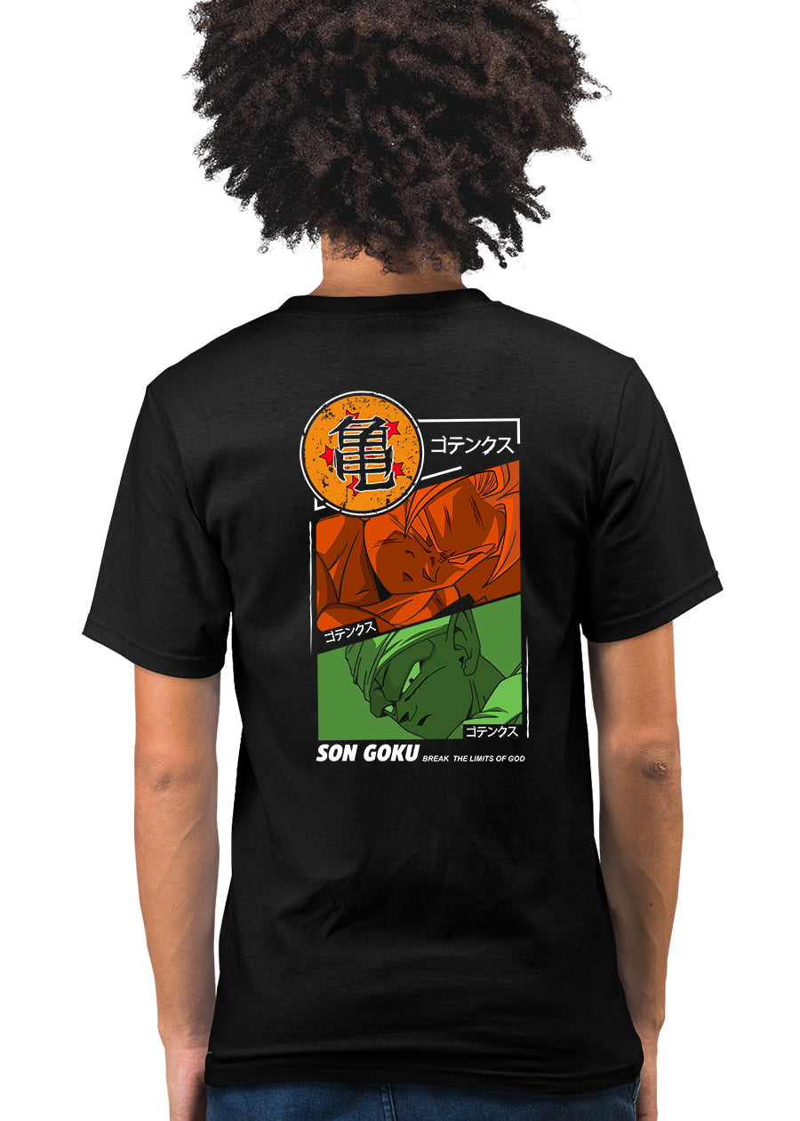 God Goku Men Black Half Sleeve T-Shirt