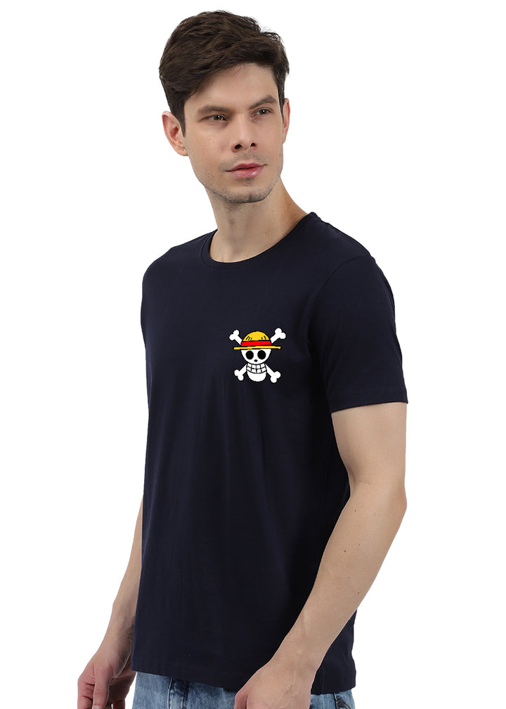 Monkey-D Luffy Men Classic Navy Half Sleeve T-Shirt