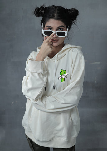 Billie Ellish Women Drop Shoulder Loose Fit Premium Terry Hoodie