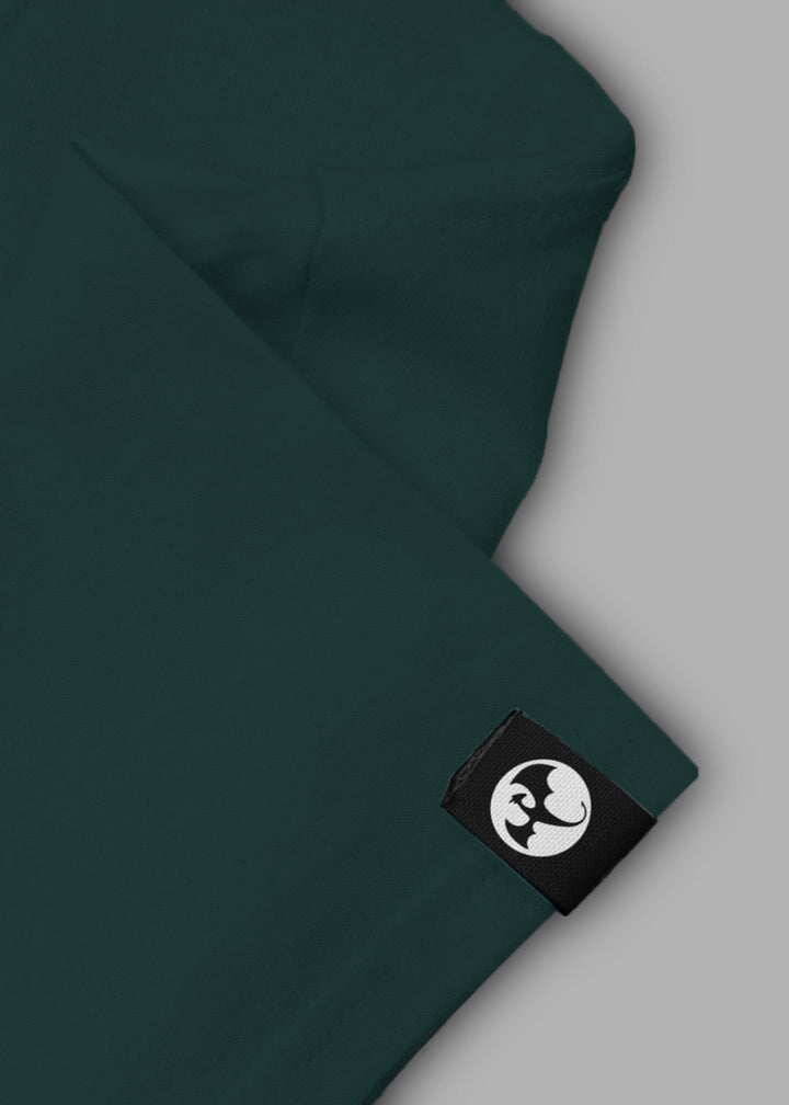 Solid Men Half Sleeve T-Shirt - Moss Green