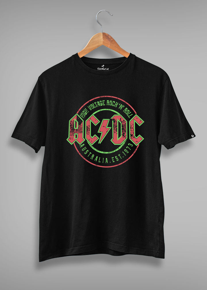 AC-DC Men Half Sleeve T-Shirt