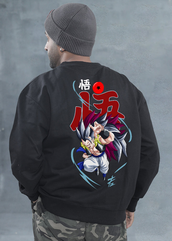 Gogeta Drop Shoulder Premium Terry Sweatshirt