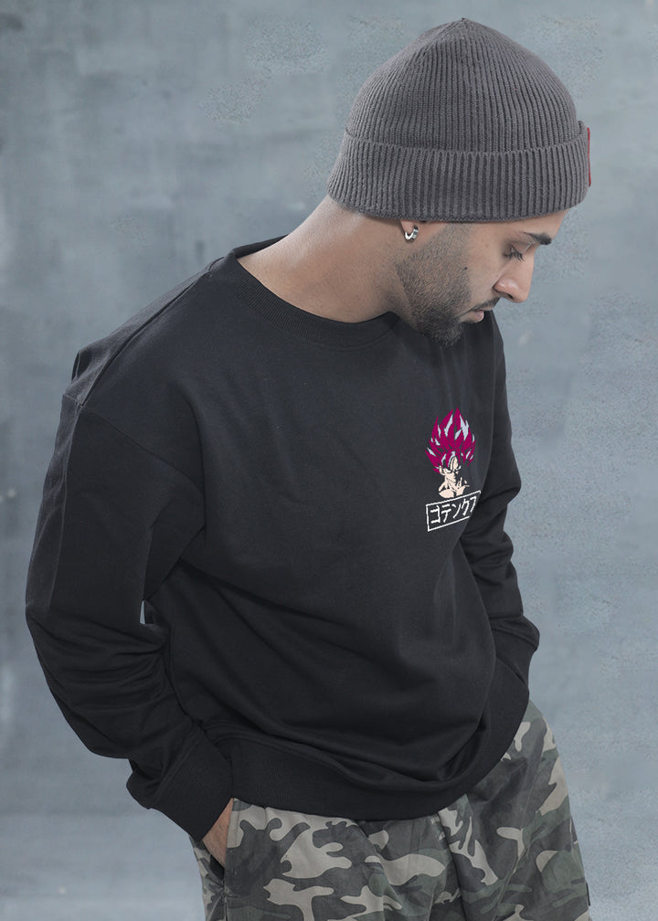 Gogeta Drop Shoulder Premium Terry Sweatshirt