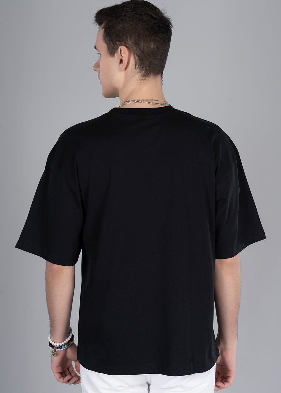 Stay Wild Men Oversized Printed T-Shirt