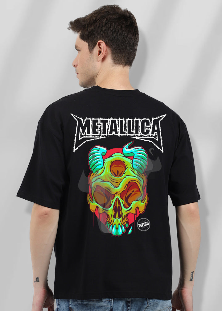 Weird Metallica Men Oversized Printed T-Shirt