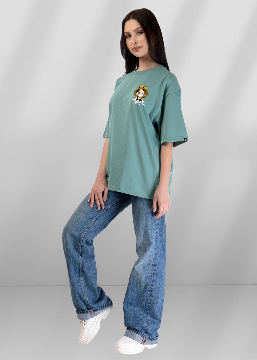 Luffy One Piece Women Oversized T-Shirt - Main Image