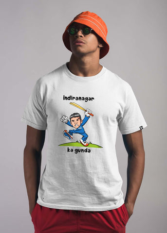 Indiranagar ka gunda mens half sleeve graphic t-shirt