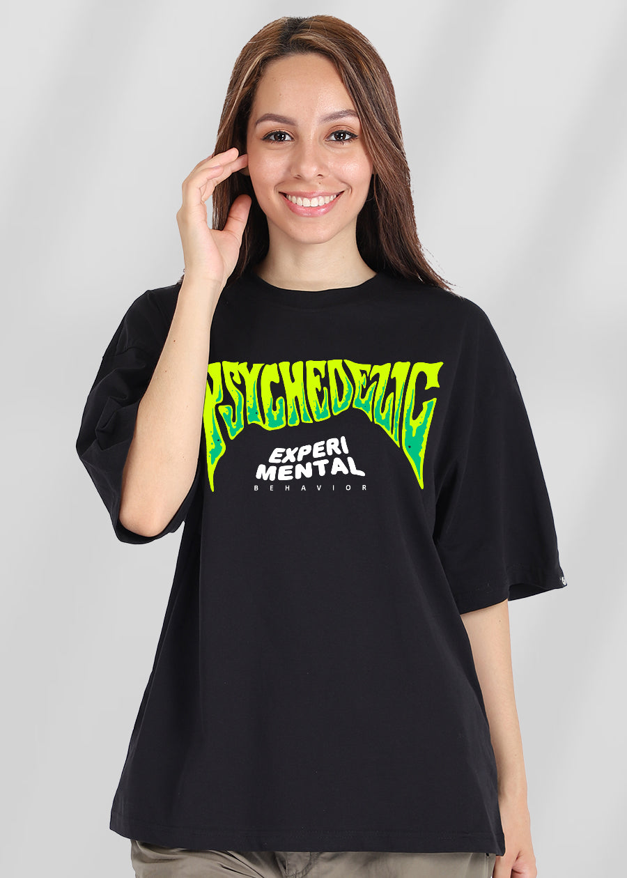 Psychedelic Women Oversized T-Shirt