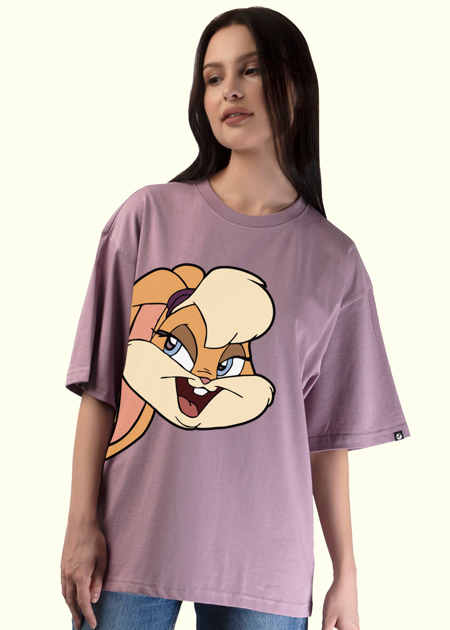 Lola Bunny Lilac Oversized T-shirt Women | Pronk