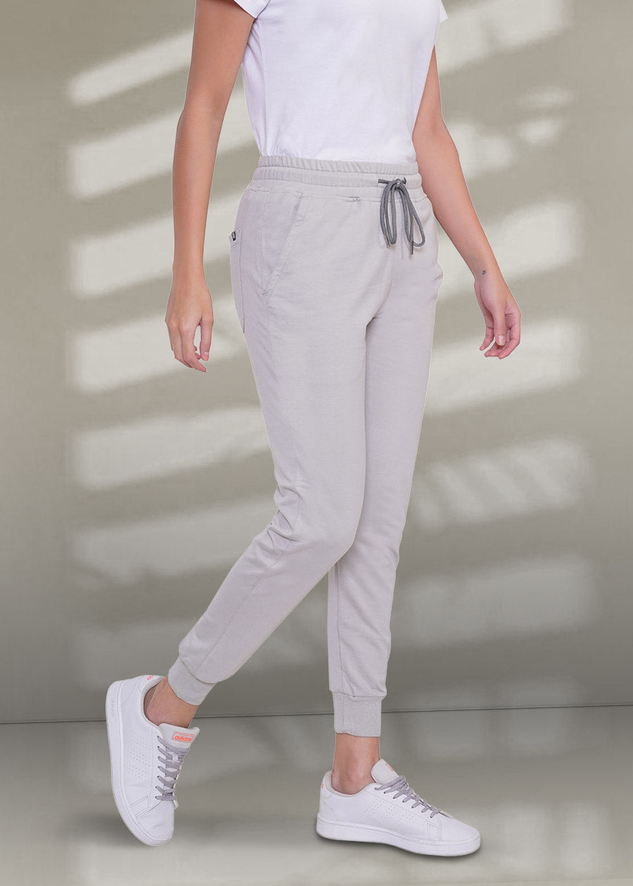 French Terry Jogger for Women Ash Grey