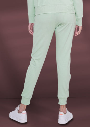 Women Solid Co-ord Set Coral Green