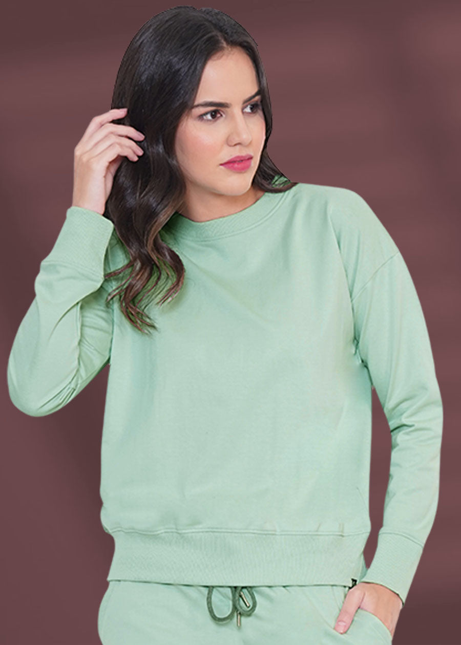 Women Solid Coord Set | Coral Green | Shop Now | Pronk