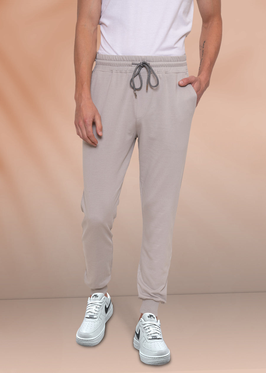 French Terry Jogger For Men : Ash Grey