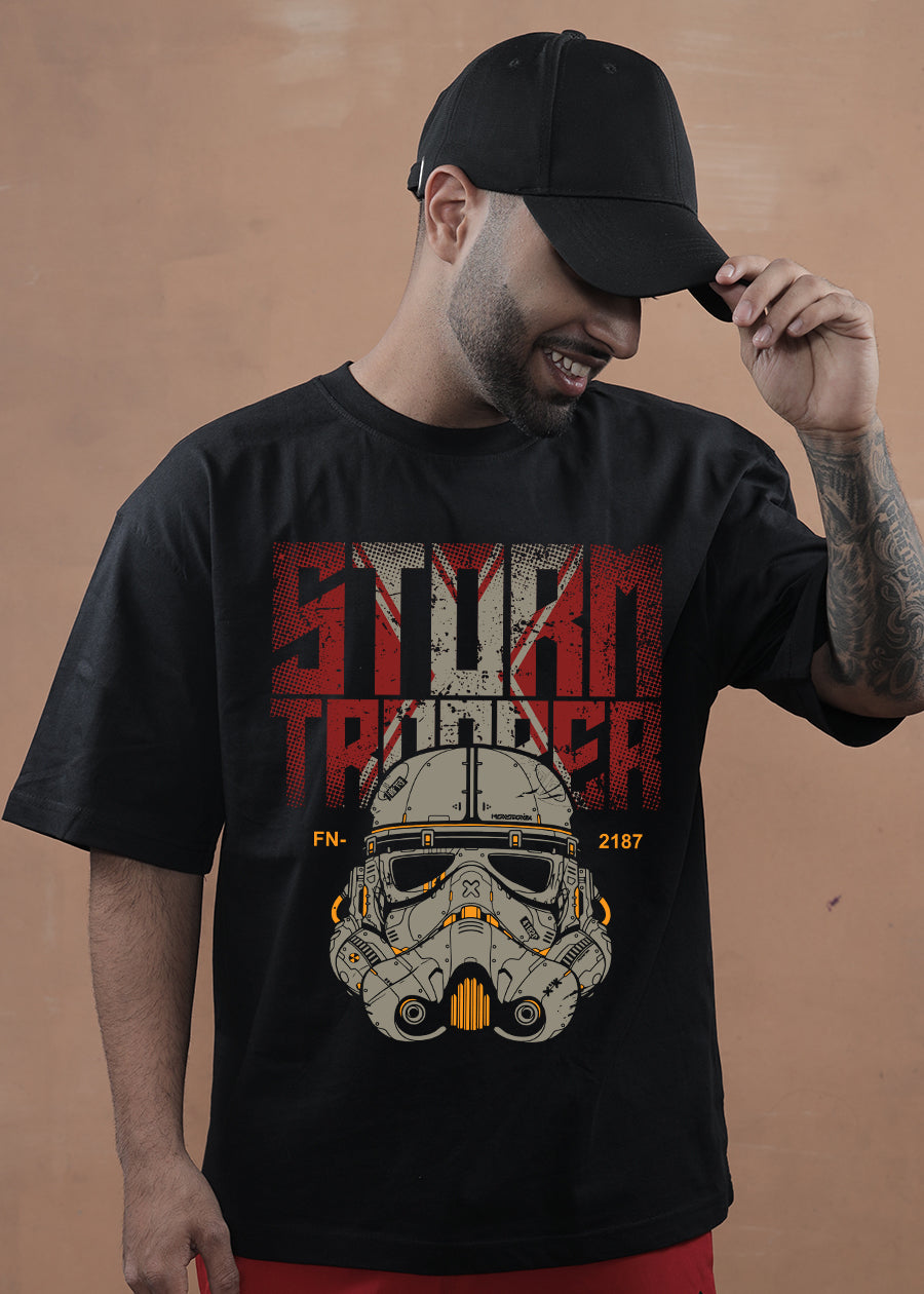 Storm Trooper Men Oversized Printed T-Shirt