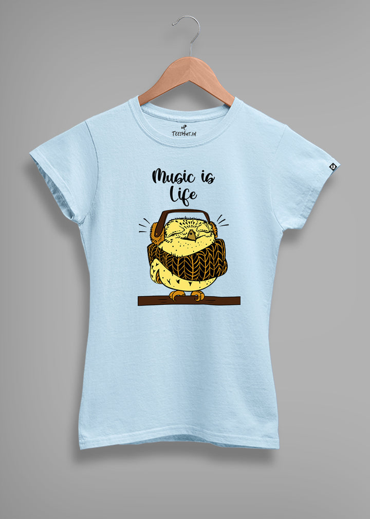 Music Life Women half sleeve T-shirt