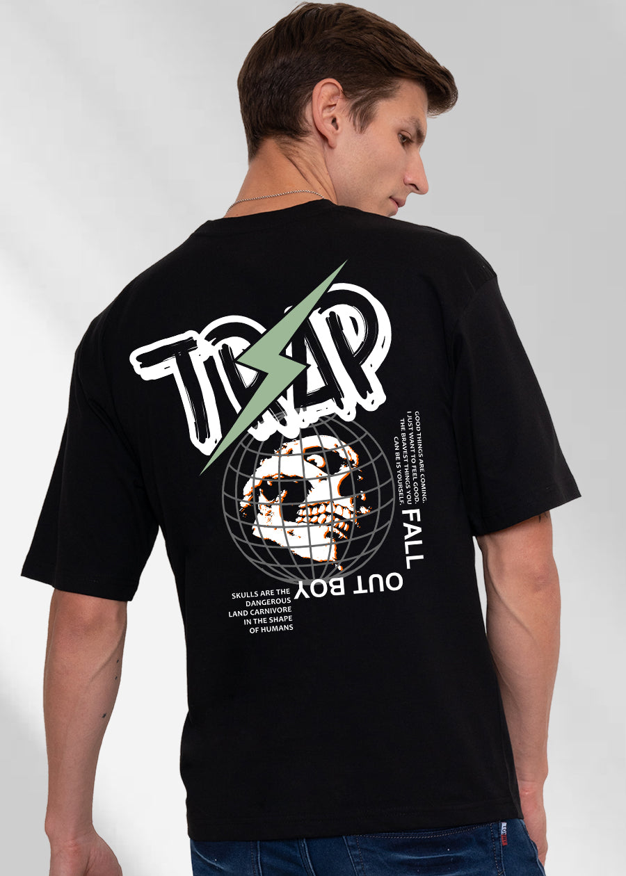 Trap Men Oversized T-Shirt - Black