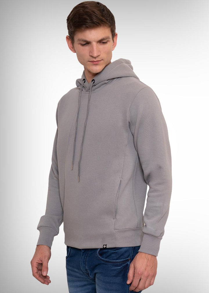 Travis Scott Printed Men Fleece Hoodie Sweatshirt: Ash Grey