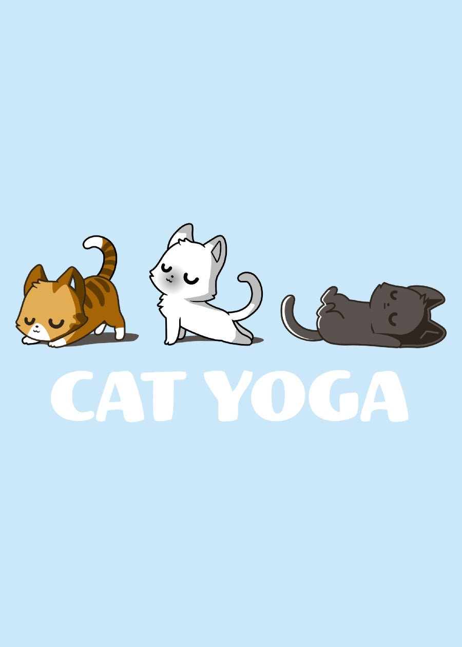 Cat Yoga Men Half Sleeve T-Shirt