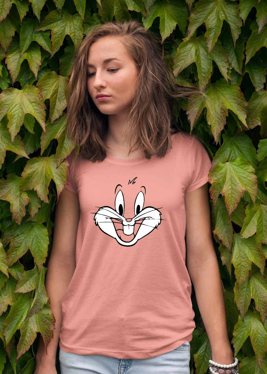 Bugs Bunny Women Half Sleeve T-Shirt